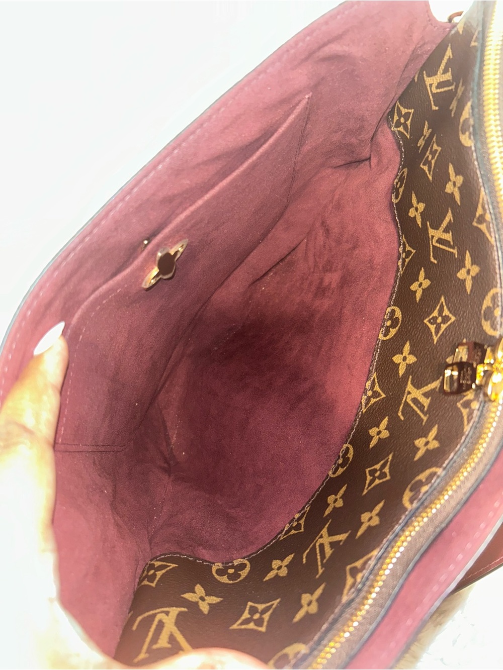 Louis Vuitton Monogram Canvas Flower Tote MM Bordeaux - Picture 7 of 16